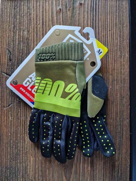 Rękawiczki rowerowe zajawkowej firmy 100% motocross enduro downhill