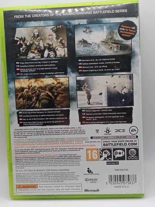 Gra Xbox 360 Battlefield Bad Company 2