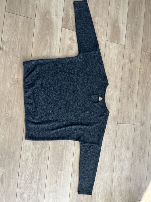 Sweter damski xxl 2xl szary melanż