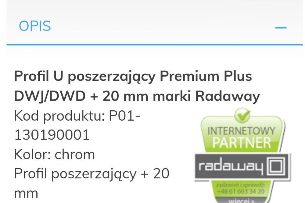 Profil  poszerzający  Premium
