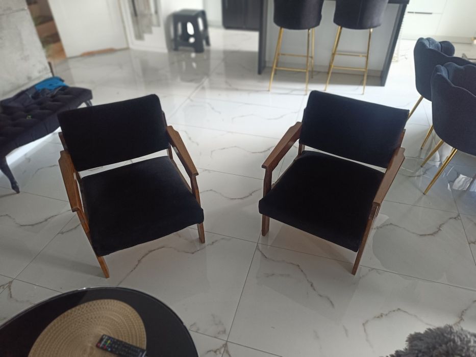 Fotele PRL lata 60 70 vintage