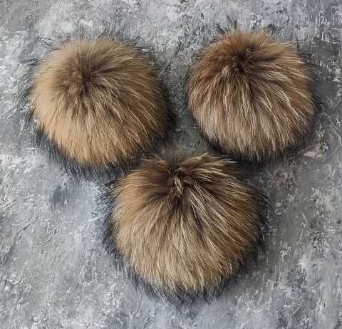 Помпони з натурального хутра