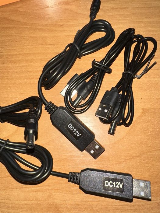 Кабель для роутера від Павербанка 5V ,9V, 12V