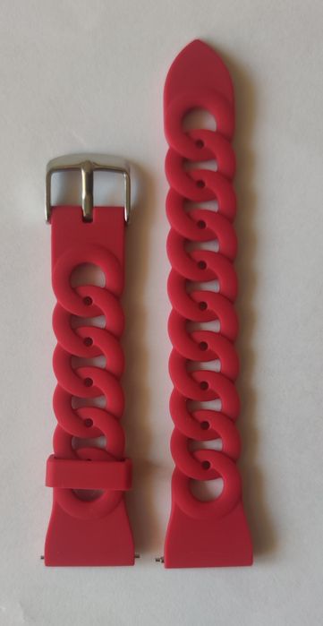 Pasek do zegarka silikonowy 20 mm.