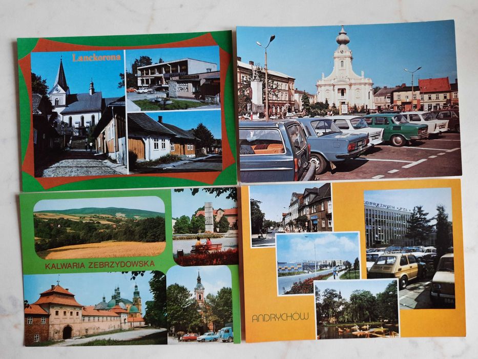 Widoki Małopolski na 24 pocztówkach KAW z czasów PRL
