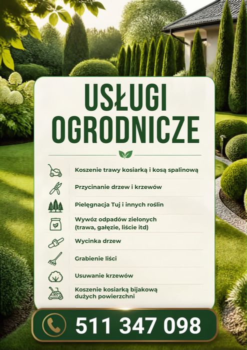 Usługi  Ogrodnicze