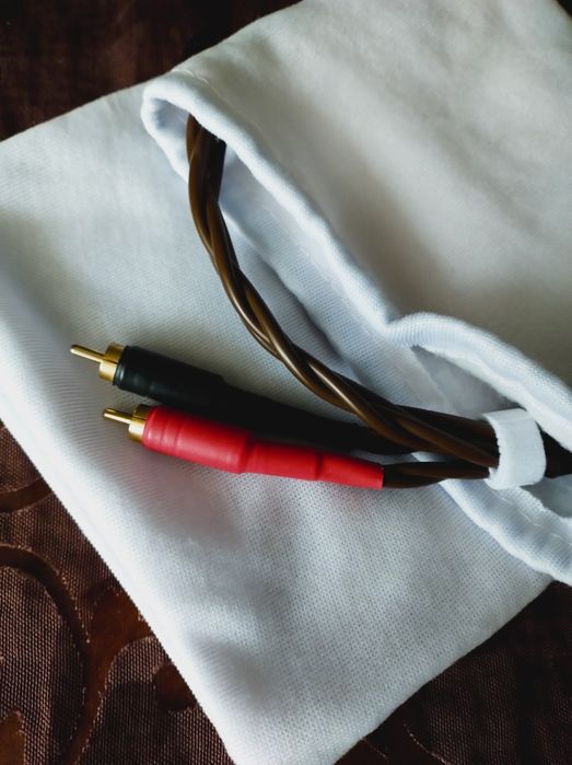 Interkonekt RCA stereo PSB Basic Gold PB o długości 65cm. (Cinch) x2