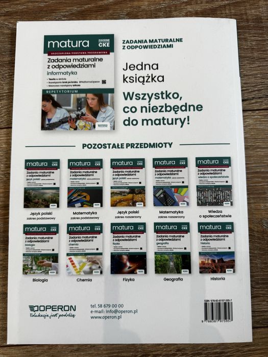 Repetytorium informatyka zakres rozszerzony Operon