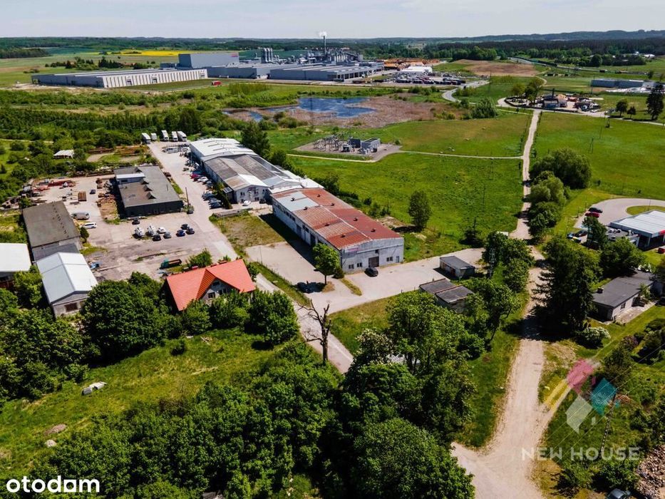 Hala 1087 m2 , przy zjeździe z DK16, pełne media