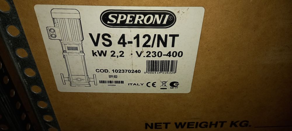 ⁵Насос СПЕРОНІ високого тиску..мот 2.2квт.новий гарантія 2р.