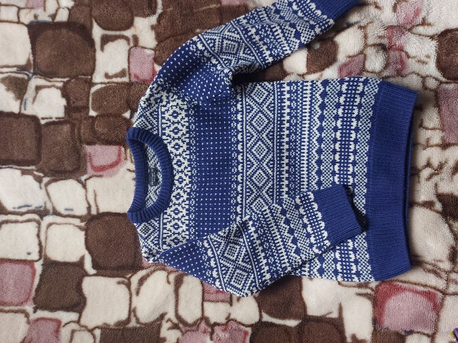 Светр Next новорічний, 110 см., 4-5 років, свитер зимний