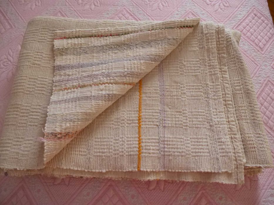 Manta de trapos do tear manual