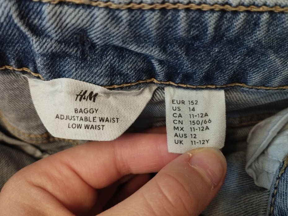 Baggy jeansy dla dziewczynki