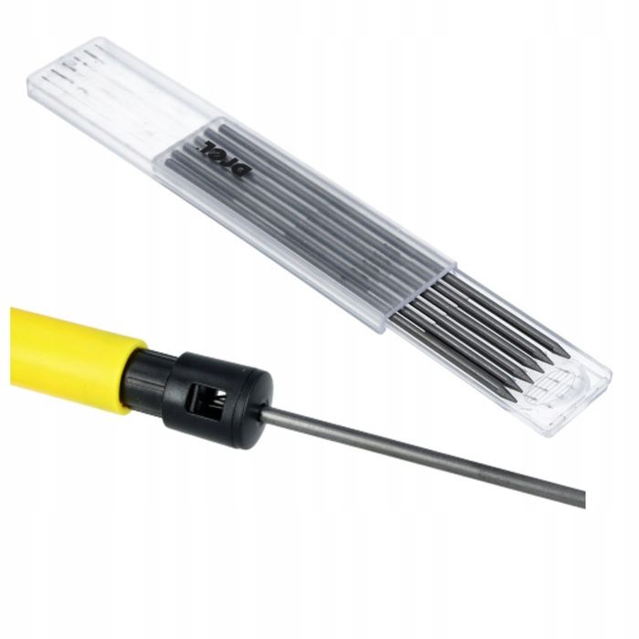 Ołówek Stolarski Budowlany Automatyczny Z Temperówką 24 Szt Wkładów Oł