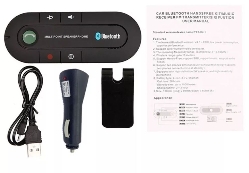 Kit mãos livres bluetooth