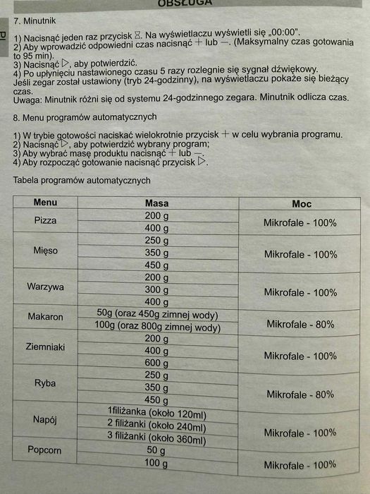 Nowoczesny piekarnik + kuchenka mikrofalowa AMICA do zabudowy, grill