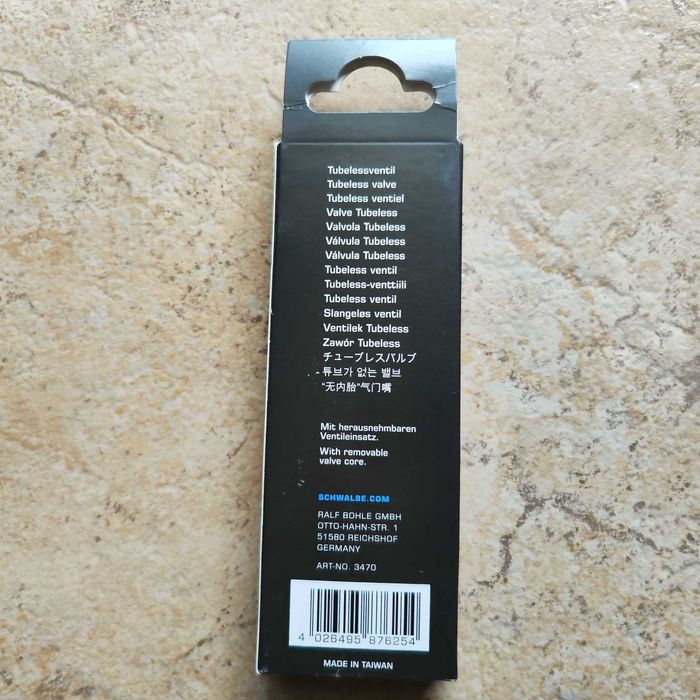 Válvula Tubeless SCHWALBE Presta (SV) 40mm (1 par) Preto