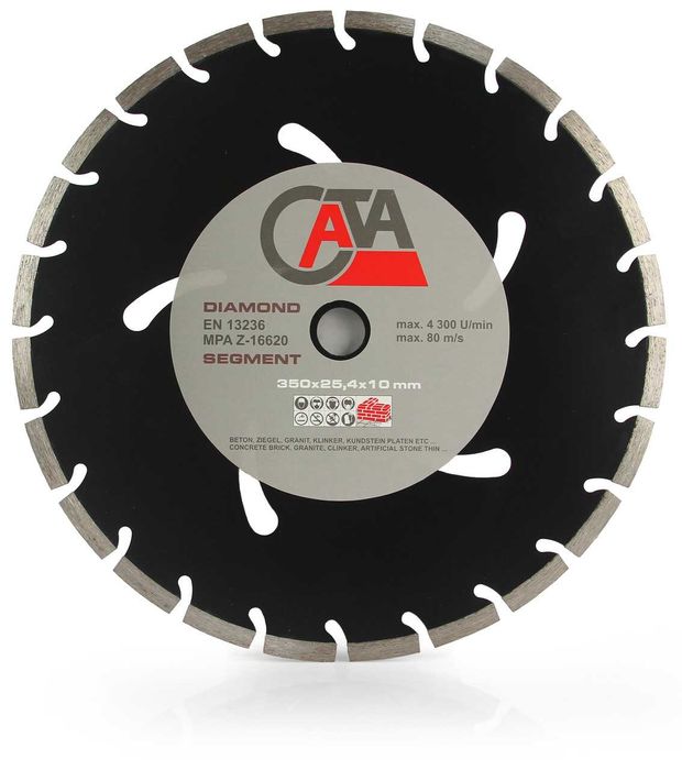 TARCZA DO Cięcia Betonu DIAMENTOWA 350x25,4x10mm Segmentowa SEGMENT