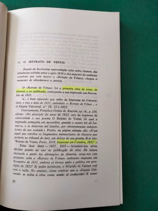 A Polémica Sobre o Retrato de Vénus - Introdução de Mª. A. Salgado