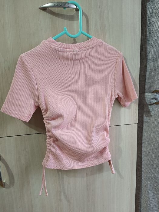 2x bluzka koszulka top t-shirt dziewczęcy 134-140