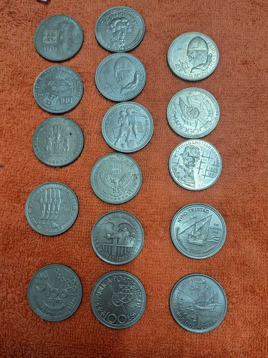 Moedas Comemorativas 250/200/100 EscudosCentavos1948/50 Centavos