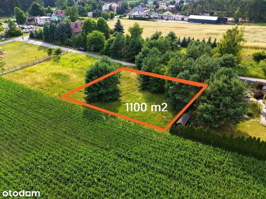 Gotowa pod budowę! Działka 1100 m² z MPZP - Widok 4