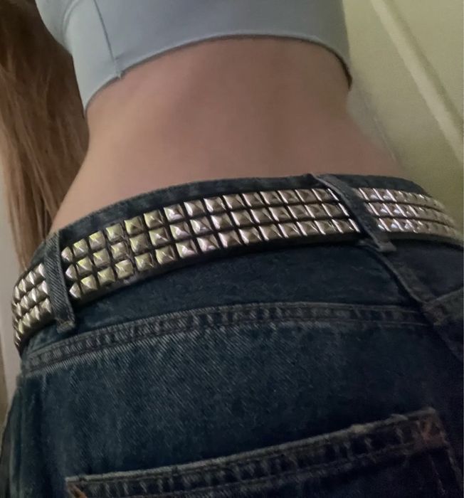 ремень y2k ремінь y2k ремень pyraminds