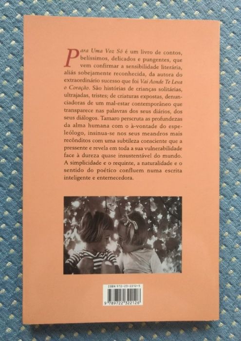 "Para Uma Voz Só" Susanna Tamaro - Grandes Narrativas Nº39 - Como NOVO
