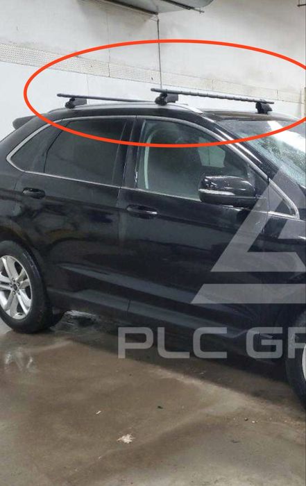 Рейлінги на дах авто (регульовані) — Ford Edge, універсальні, рейлинг