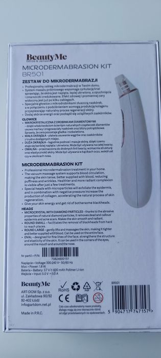Urządzenie do mikrodermabrazja odkurzacz próżniowy masażer twarzy