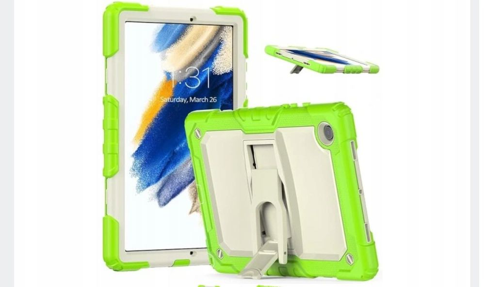 Etui Case Obudowa Pancerna Do Samsung Tab A8.0 T290 ze Stojakiem zielo