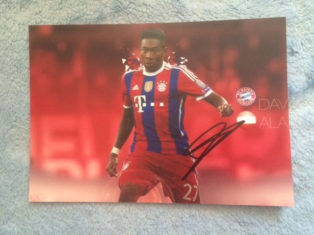 David Olatukunbo Alaba oryginalny autograf