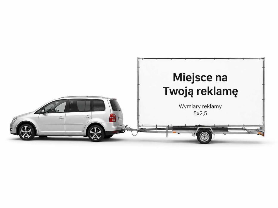 Przyczepa reklamowa, mobilna reklama