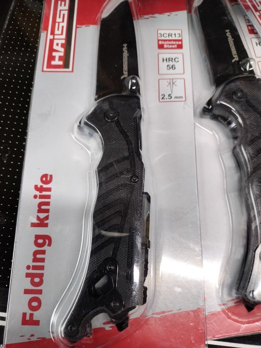 Туристический нож складной со стеклобоем Haisser