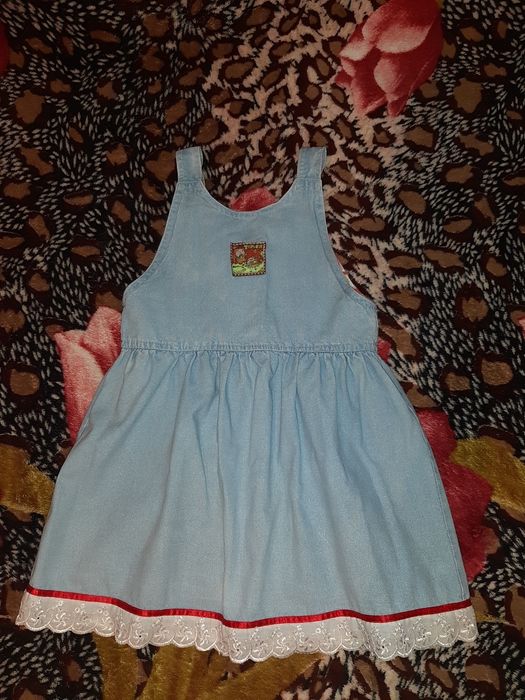 Красивый джинсовый сарафан