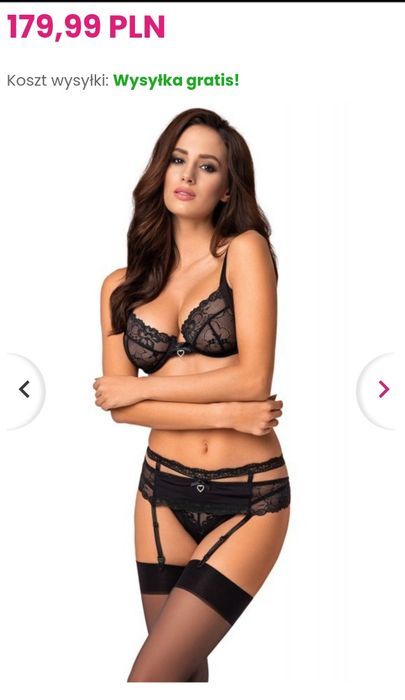 Bielizna damska Obsessive Heartina setS/M