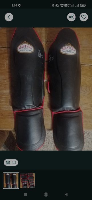 Ochraniacze na piszczele kolana L