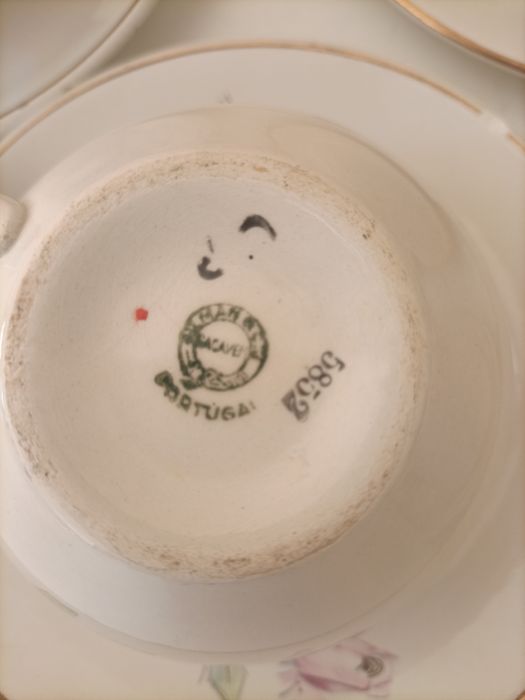 Serviço de chá fábrica Sacavém arte déco