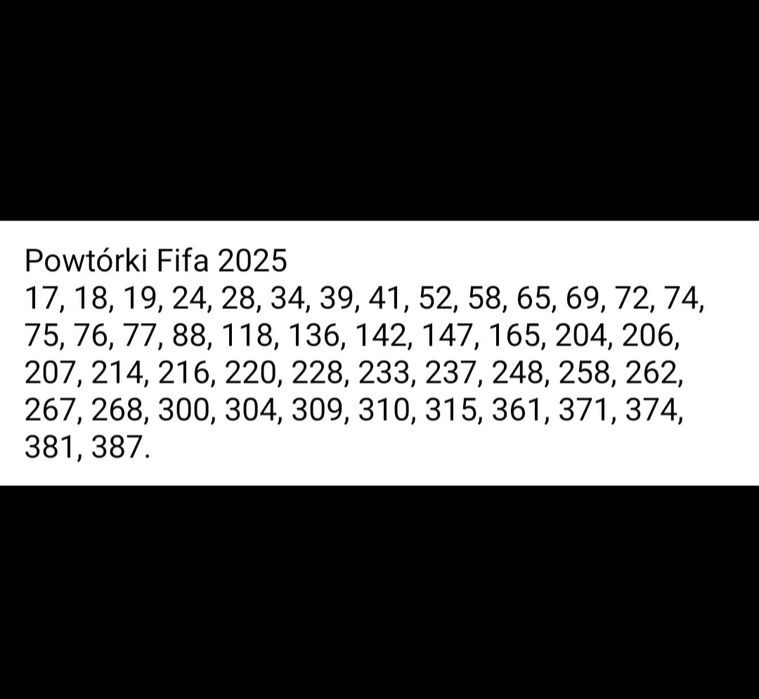 Karty Fifa 2025 Panini