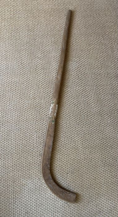 Botas, taco e bola de Hóquei anos 50