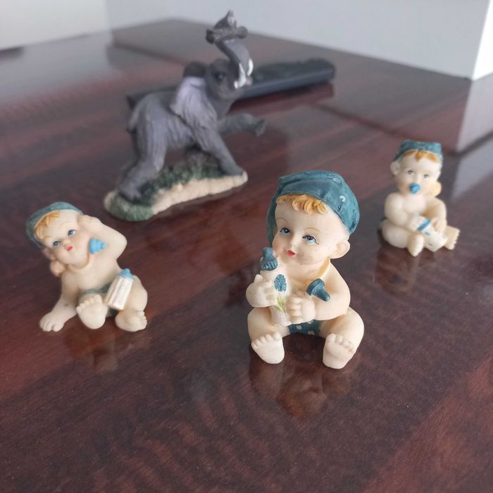 Zestaw figurek slonik + niemowlaki
