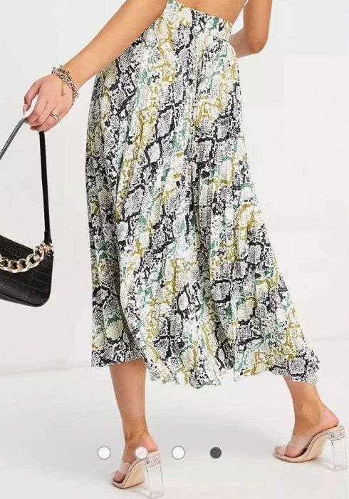 Юбка плиссированная в принт Asos, р. XS/S