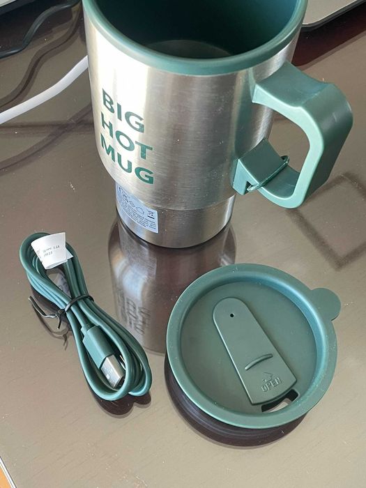 Caneca térmica para café ou chá com ligação USB