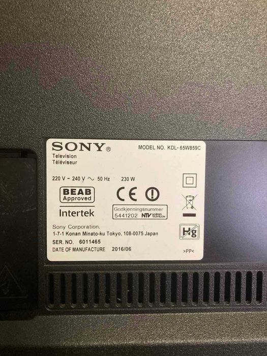 Телевизор SONY KDL-65W859C