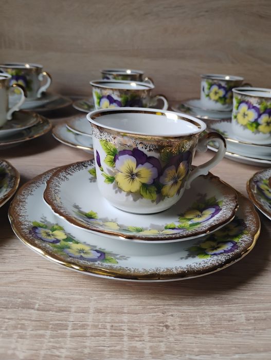 Filiżanka Trio bratki