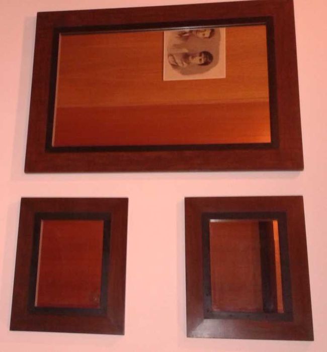 Conjunto três espelhos de parede