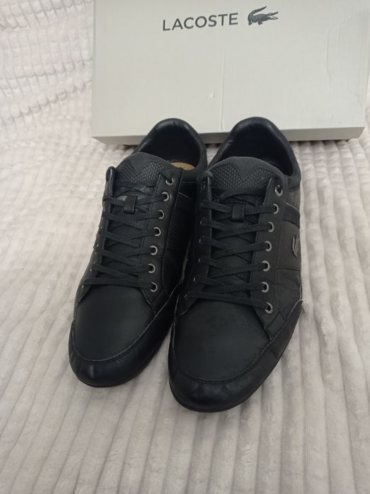 Buty Lacoste Chaymon rozmiar 44 ,5 czarne skórzane sneakersy skóra 45