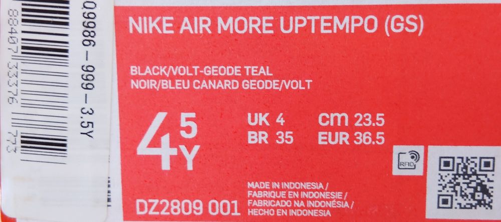 Air Air More Uptempo GS 36,5