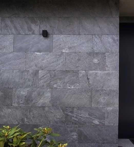 Płytki Łupek Silver Grey naturalny 30x60x1,2 cm Kamień Elewacyjny