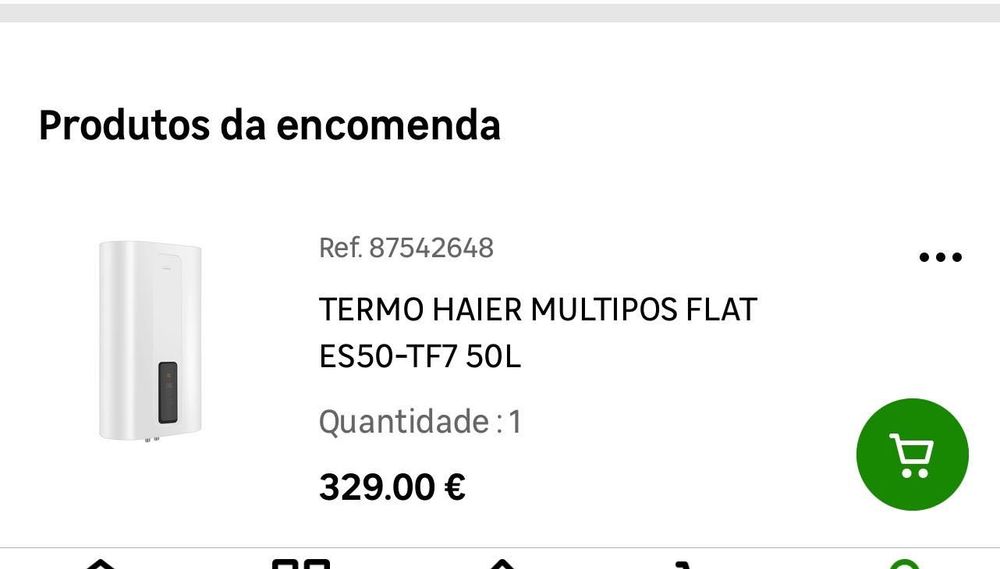 Termo Haier múltiplos flat 50L